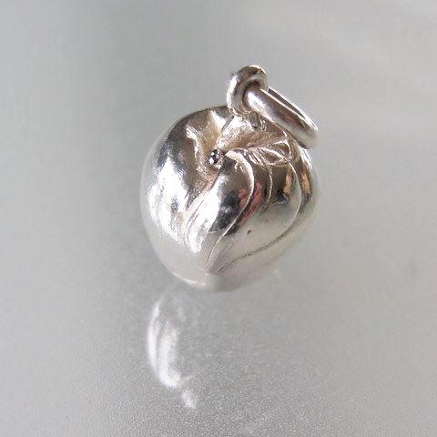 Hermes Vintage Sterling Silver 925 lot of 2 Apple Charms, Rare! - poupishop