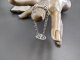 Hermes Vintage Sterling Silver Chaine D'Ancre Bag Charm Key Ring, Rare in Box! - poupishop