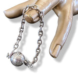 Auth. Hermes Vintage Tennis Ball Bag Charm Key Ring in 