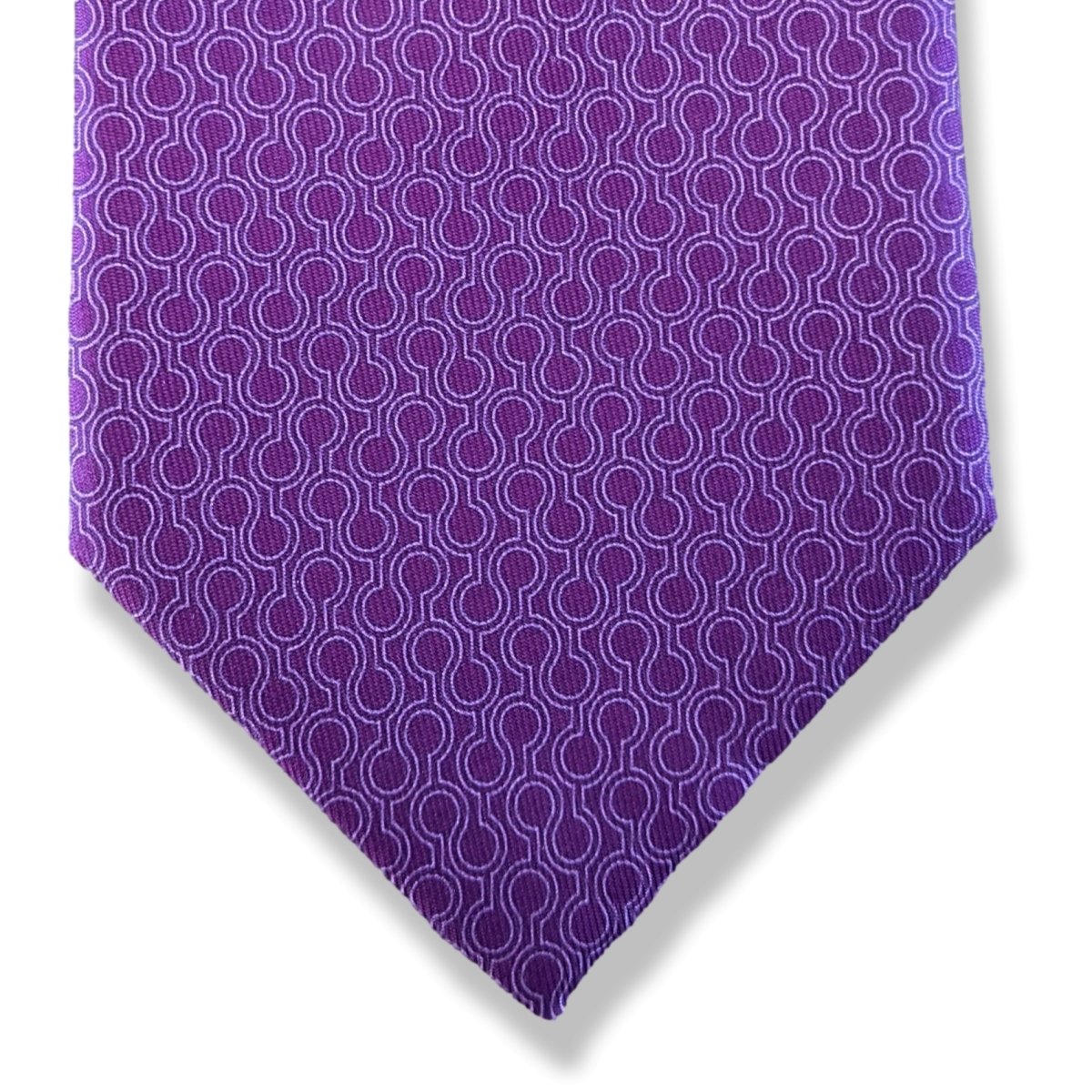 Hermes Violet Special Issue for Alzheimer's Association Twill Silk Tie 9 cm Nr. 606149 UA, New! - poupishop