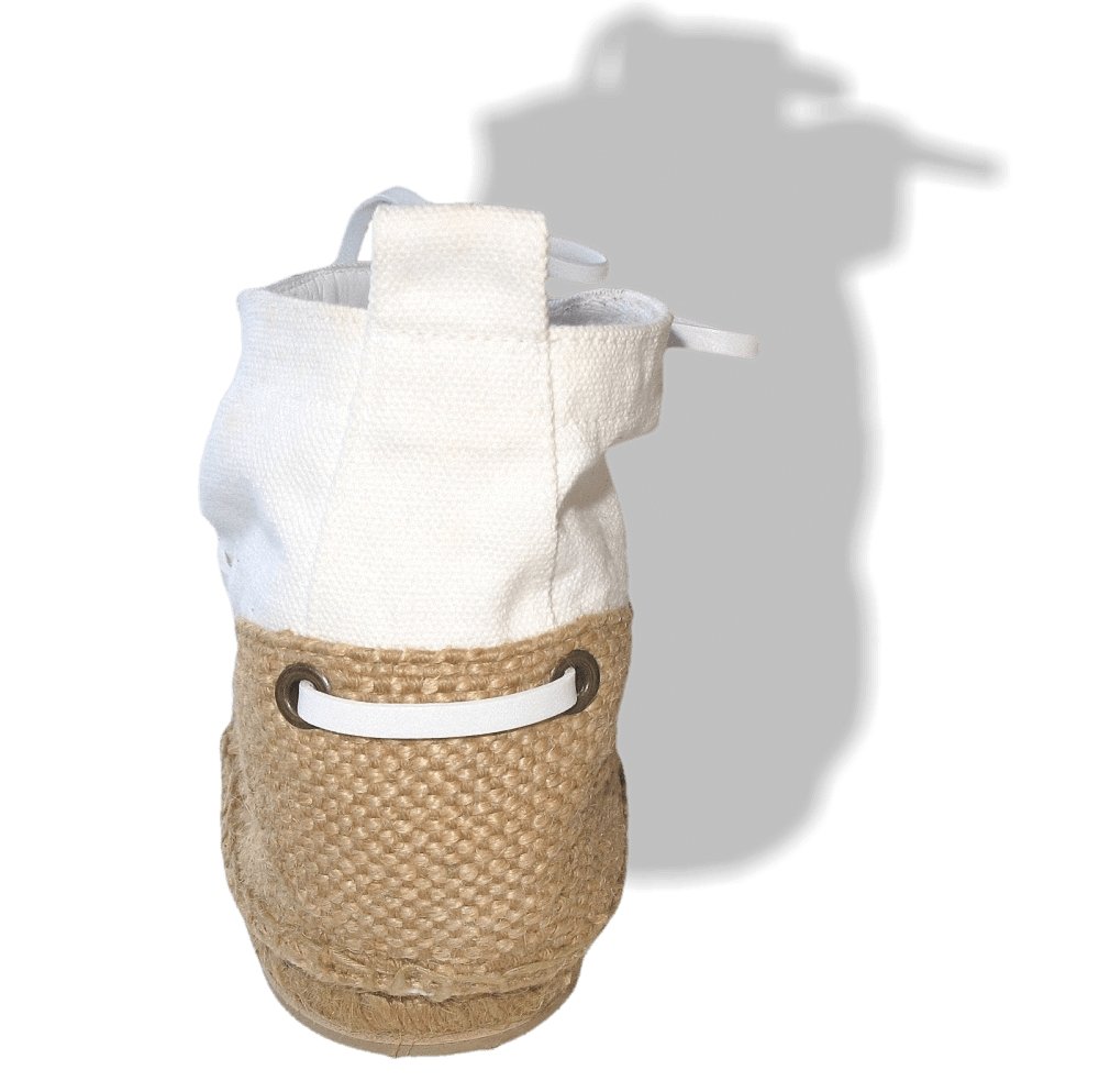 Hermes White Canvas and Natural Cord Cassis Espadrilles Men Mid Shoes Sz43, NIB! - poupishop