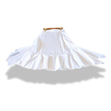 Hermes White Chintz Cotton JUPE A GODETS Skirt Sz 40, Ret. €1200, BNWT! - poupishop