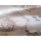 Hermes White Etoupe La Rosee by Anne Gavarni with Blanc Matt Overlay Twill 90cm, NIB! - poupishop