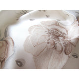 Hermes White Etoupe La Rosee by Anne Gavarni with Blanc Matt Overlay Twill 90cm, NIB! - poupishop