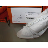 Hermes White Kiru Sandals Women Shoes, NIB! - poupishop