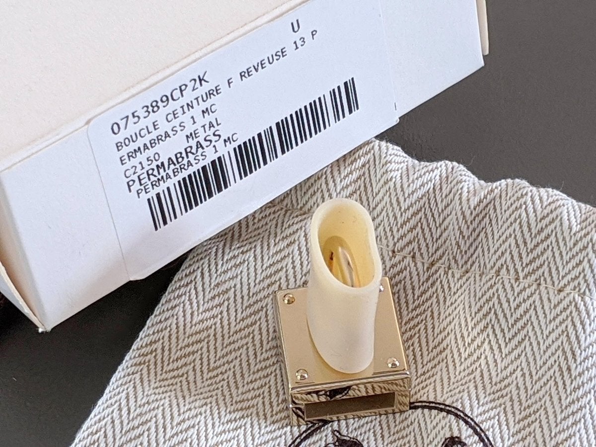 Hermes Women's Permabrass REVEUSE Mechanism Buckle 13 mm, New with Pochette & White Box! - poupishop