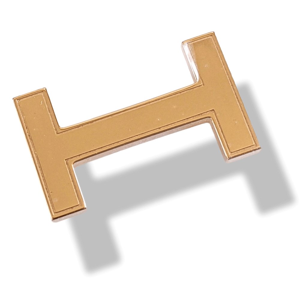Hermes Women's Plated Pink Gold FOCUS Buckle 13 mm, New with Pochette and White Box!! - poupishop