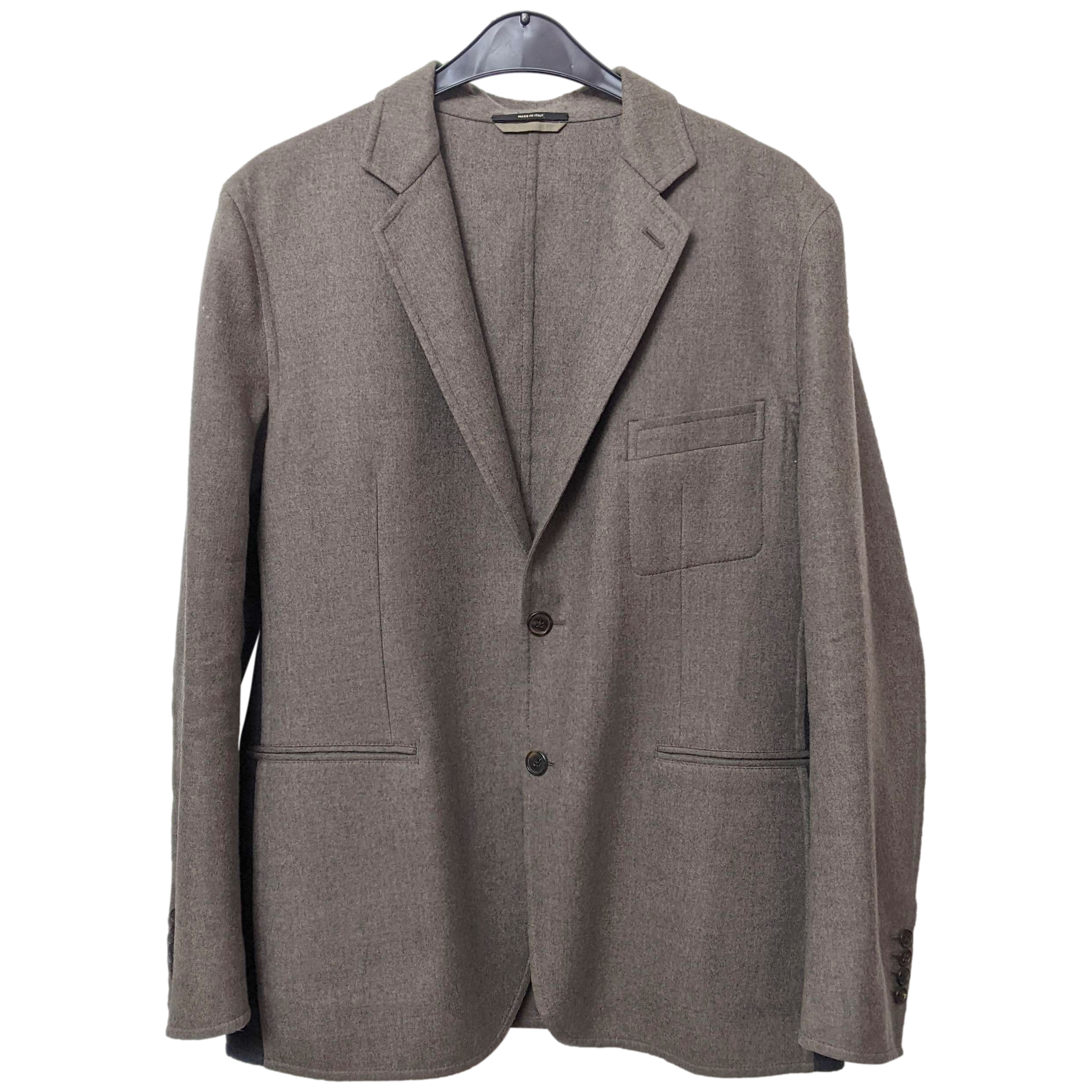 Hermes Mole/Anthracite 100% Virgin Wool Men's Jacket Sz54