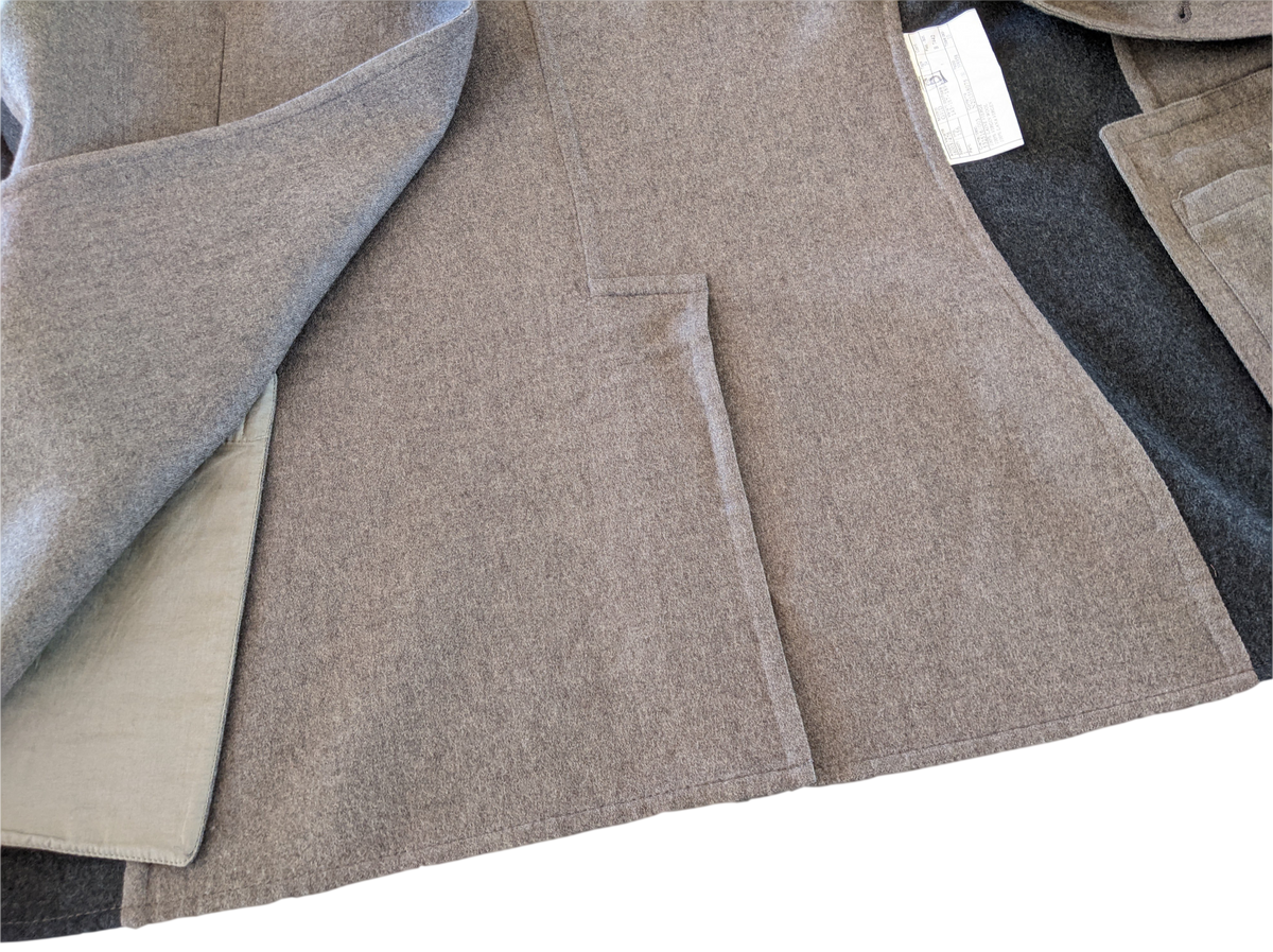 Hermes Mole/Anthracite 100% Virgin Wool Men's Jacket Sz54