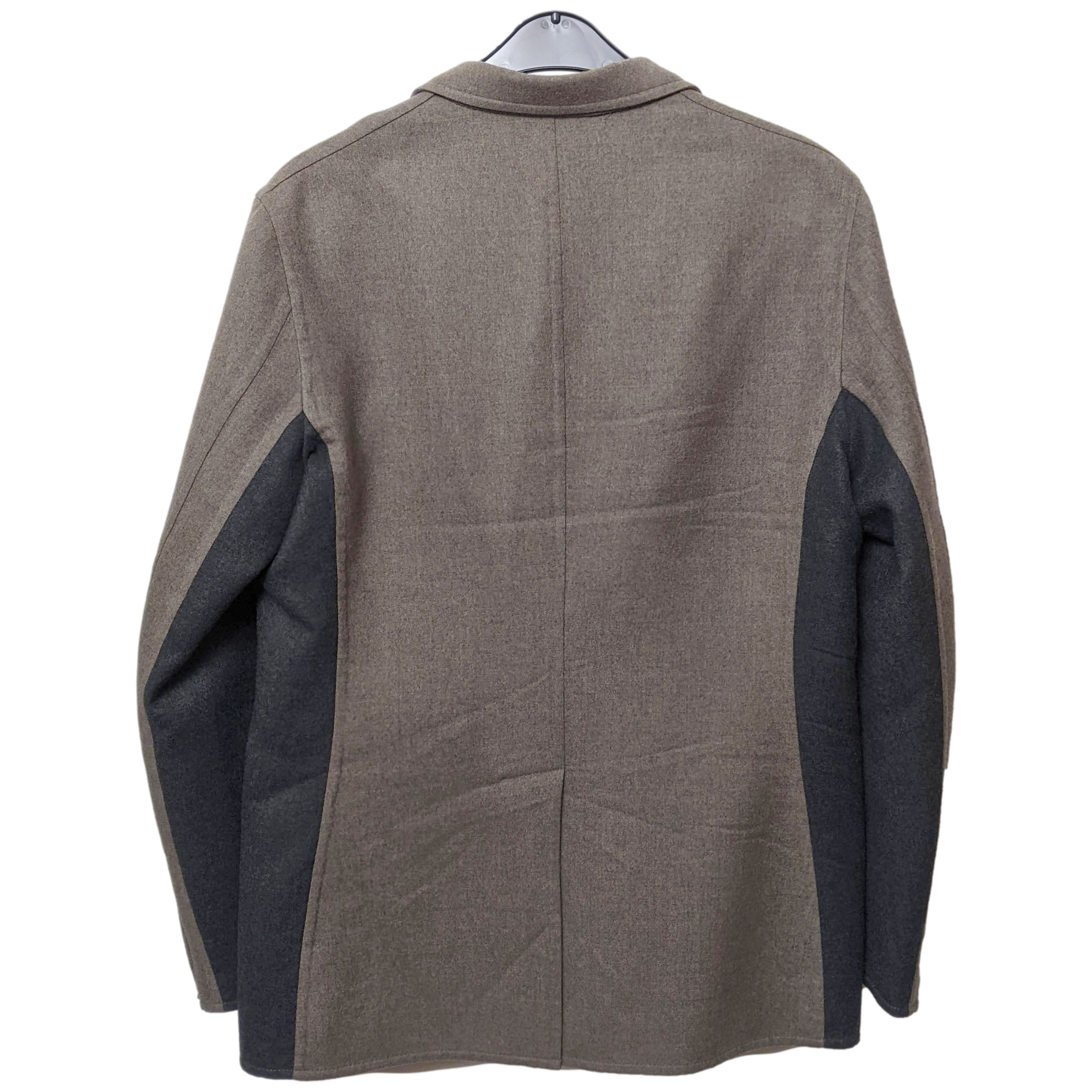Hermes Mole/Anthracite 100% Virgin Wool Men's Jacket Sz54