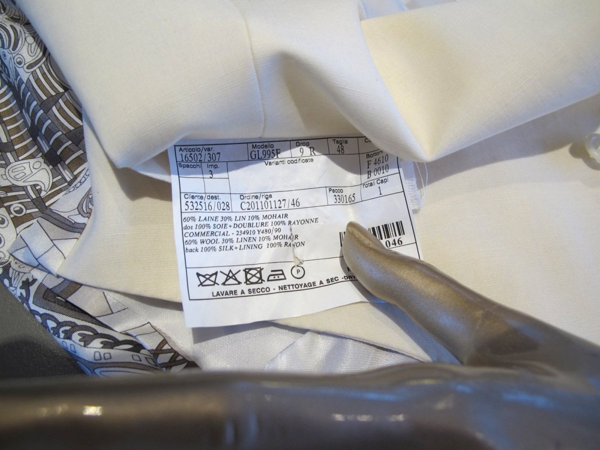 Hermes Wool/Linen/Mohair & Print Silk Au Fil du Carre A. Faivre Men Vest, New! - poupishop