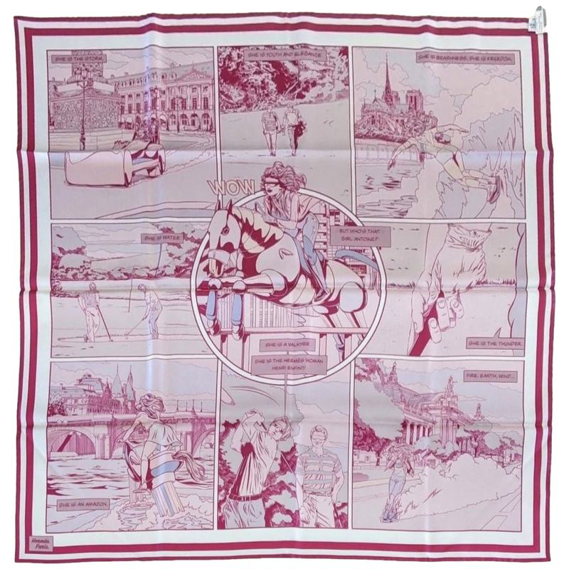 Hermes Dress Code double face scarf 90