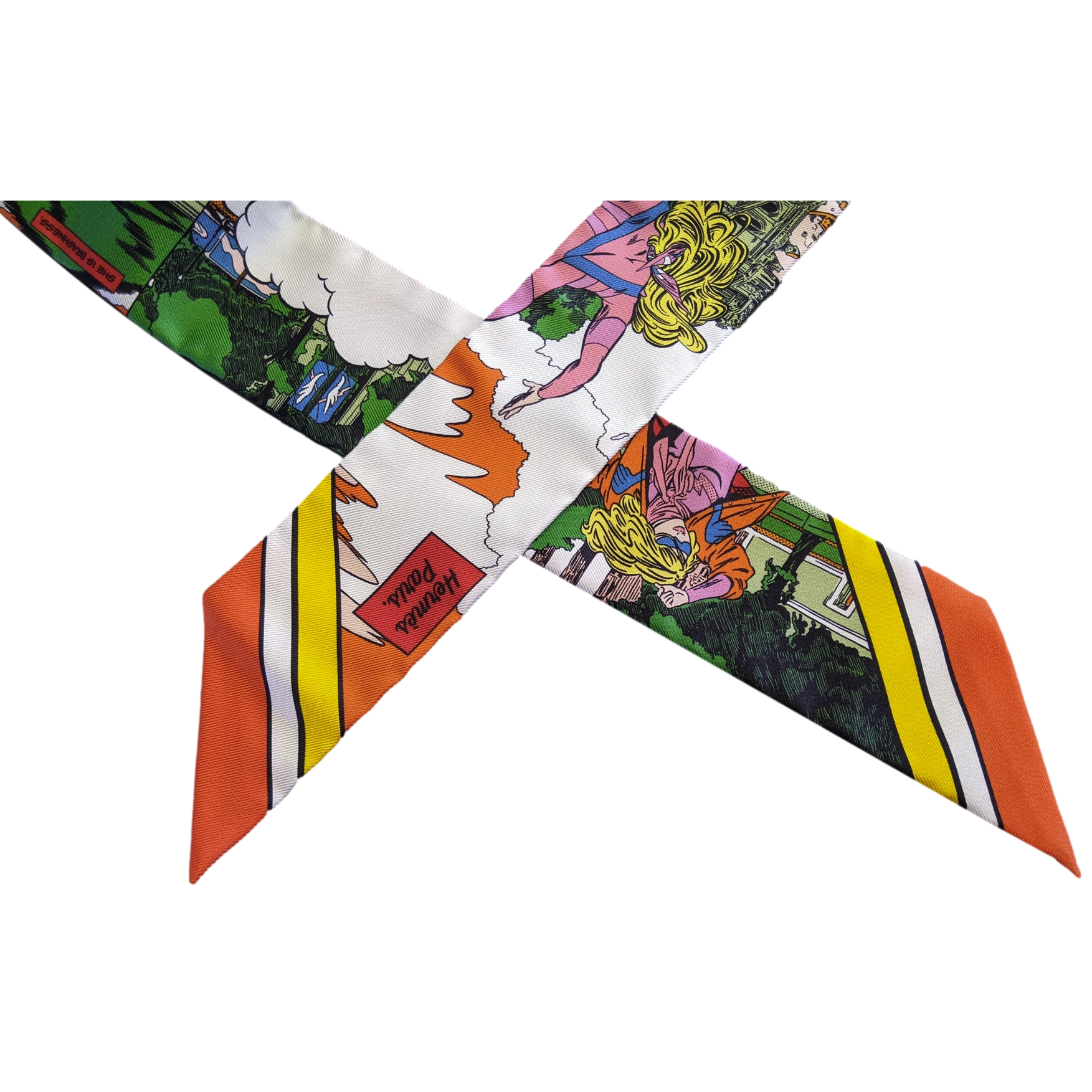 Hermes [T6] Orange/Vert/Rose "Wow" by Ugo Bienvenu Twilly