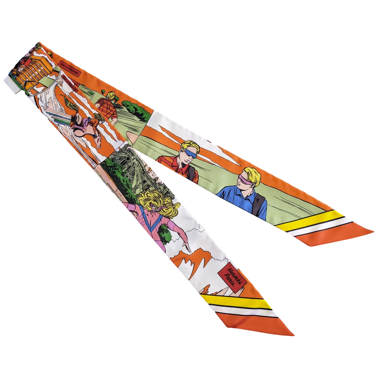 Hermes [T6] Orange/Vert/Rose "Wow" by Ugo Bienvenu Twilly
