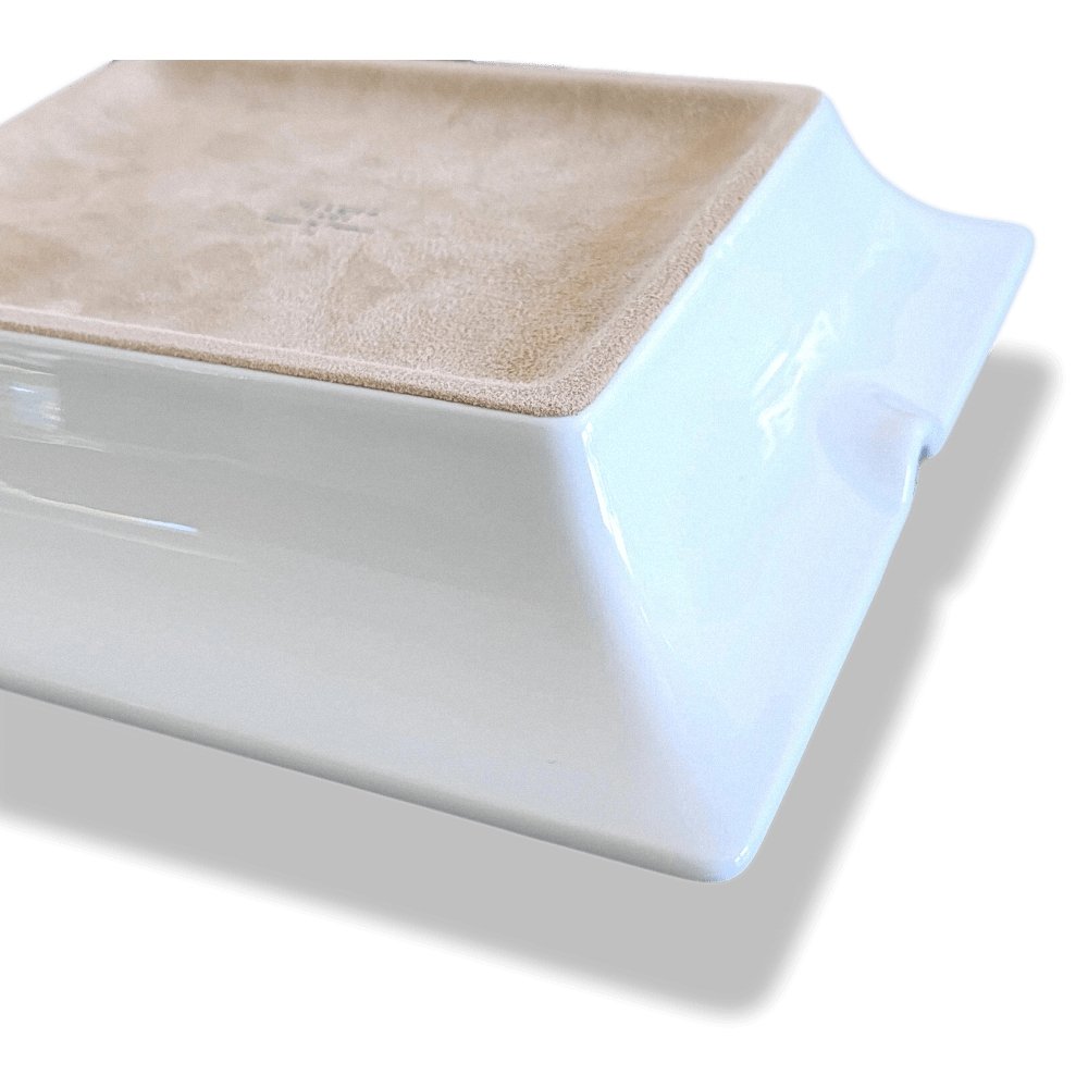Hermes Yellow Sun CHEVAUX A LA COUVERTURE 2 Limoges Porcelain Cigar Ashtray GM, BNIB! - poupishop