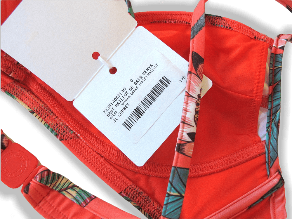 Hermes Bikini Kenya Top 1pc Sz40
