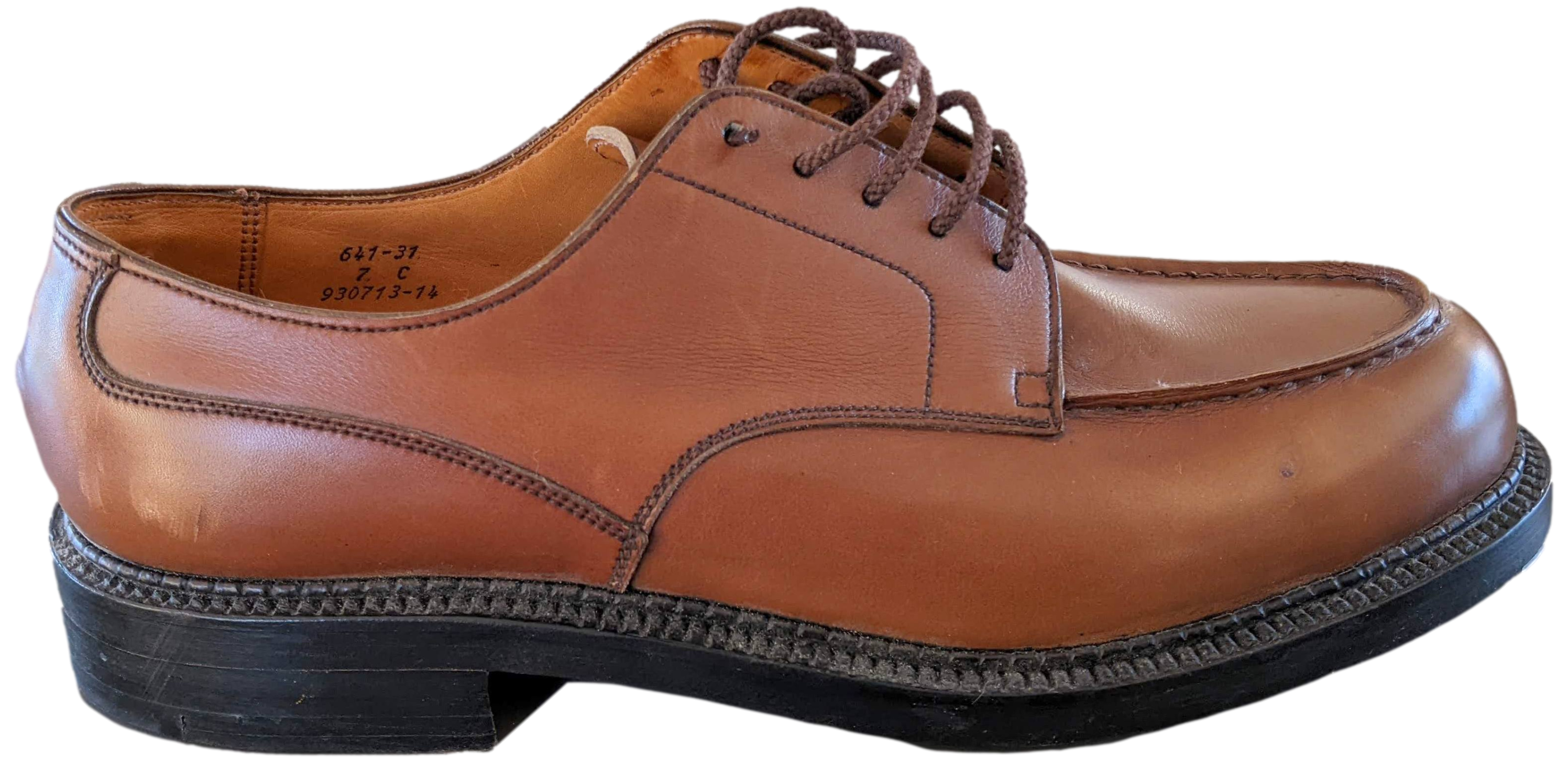 J. M. Weston Marrron Gold Derby Golf Women/Men Sz40.5
