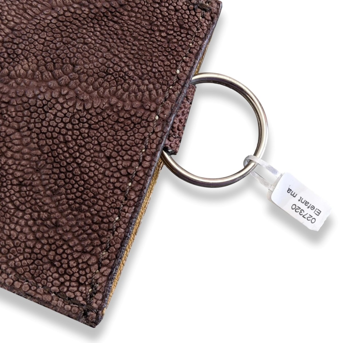 Kaufmann Brown Elephant Skin Keyring model Clochette PM, Rare, New! - poupishop