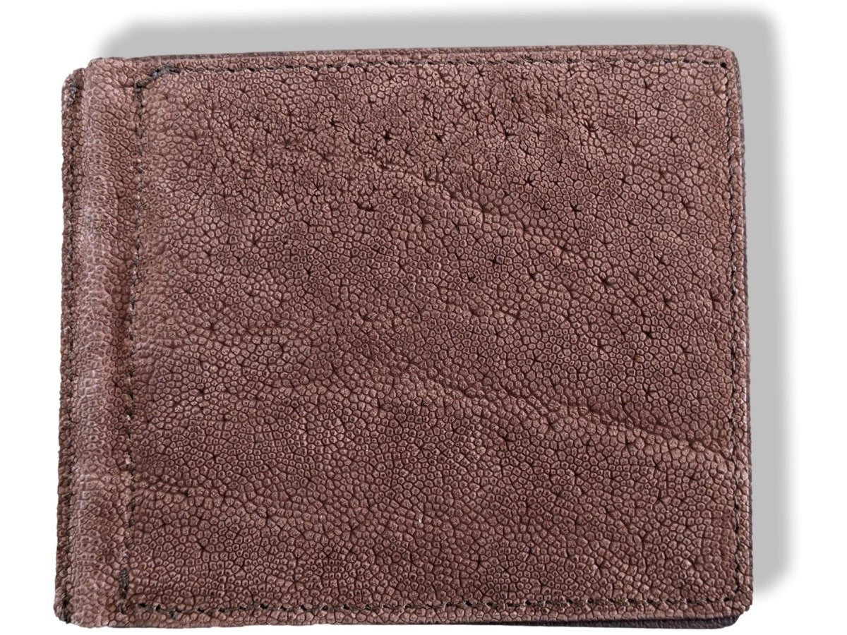 Kaufmann Brown Elephant Skin Money Clip - Card holder, Rare, New! - poupishop