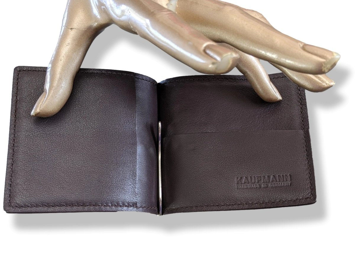 Kaufmann Brown Elephant Skin Money Clip - Card holder, Rare, New! - poupishop