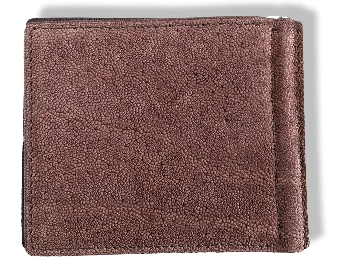 Kaufmann Brown Elephant Skin Money Clip - Card holder, Rare, New! - poupishop