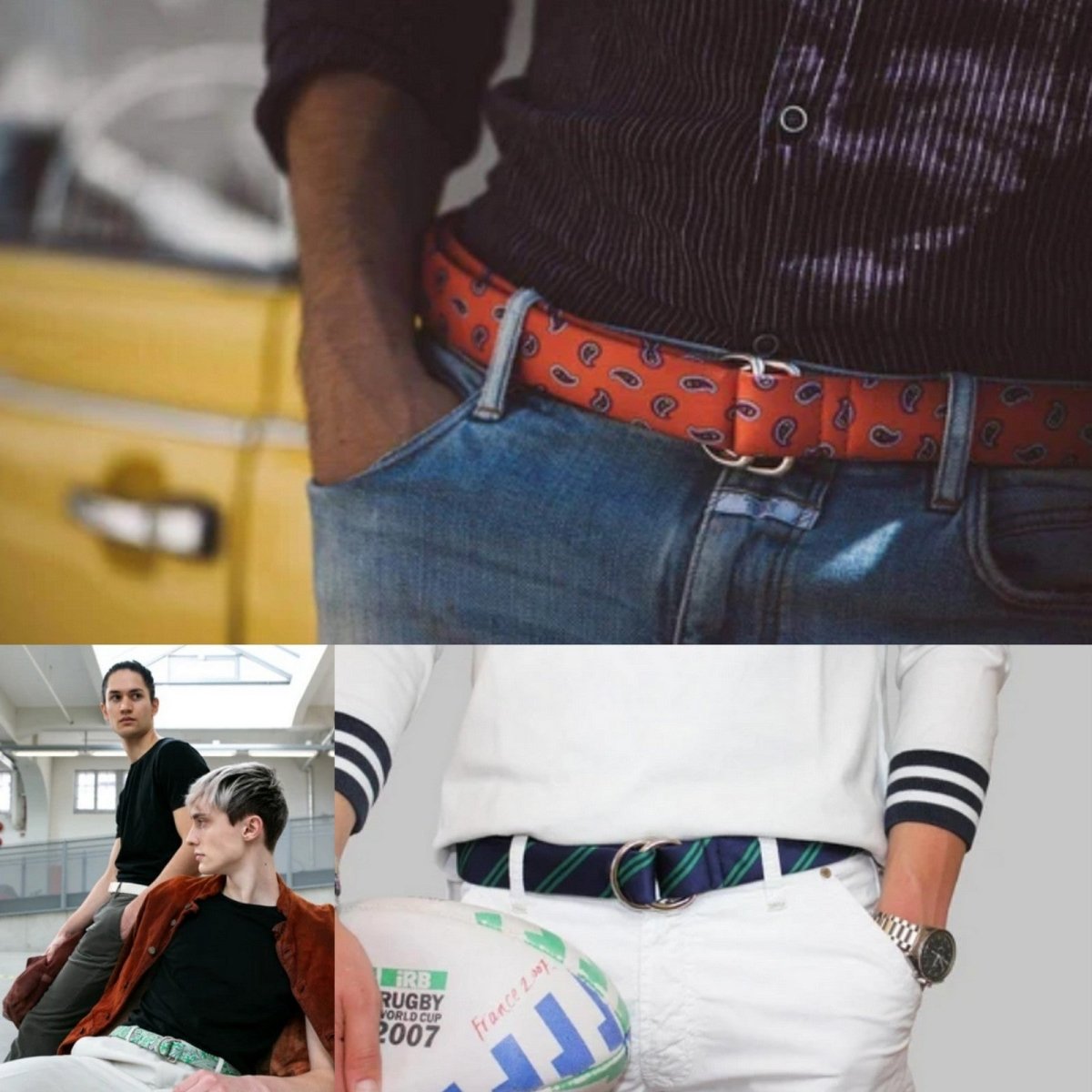 KRAGÜ 2018 Anis/bleu/Blanc Special Limited Issue Hermes TIE - BELT Twill Silk 4 x 115cm, RARE and BNIB! - poupishop