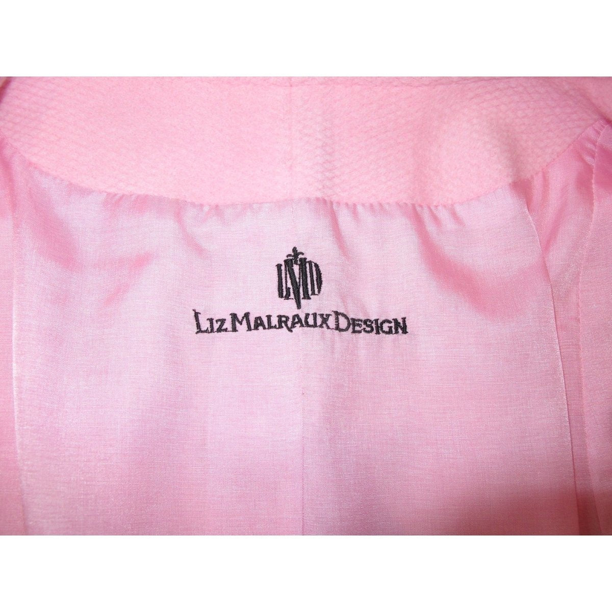Liz Malraux Design Rose bonbon 100% Cashmere Jacket Sz40-42 - poupishop