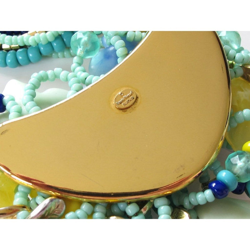 Louis Feraud Vintage 1990's Yellow/Turquoise Important Jewellery Set, Box!