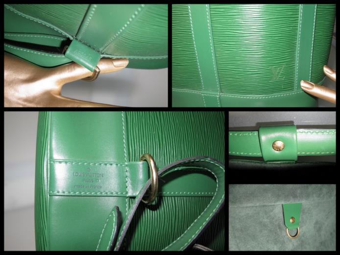 Louis Vuitton 1986 Borneo Green Epi Leather Randonnee Bag GM, New! - poupishop