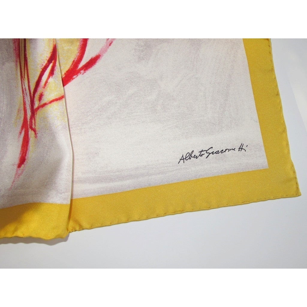 Louis Vuitton 2007 Alberto Giacometti Special Edt Artist Silk Scarf, NIB! - poupishop