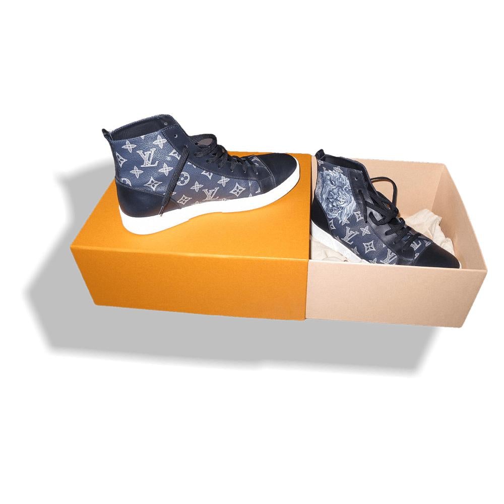 Louis Vuitton & Chapman Brothers Lion Sneakers Men Shoes, Sz 6.5/42 - poupishop