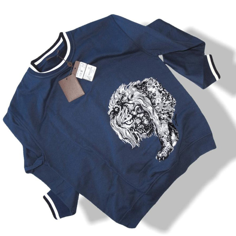 Louis Vuitton Chapman Brothers Velvet Embroidered LION Sweater