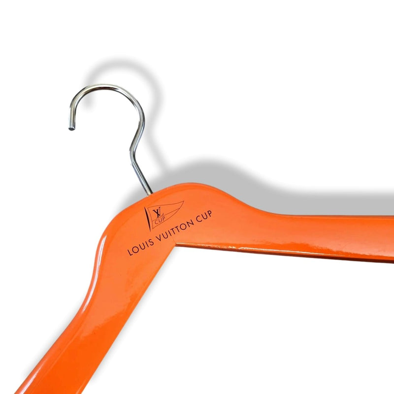 LOUIS VUITTON CUP Orange Lacquered Wood Clothing Hanger - poupishop