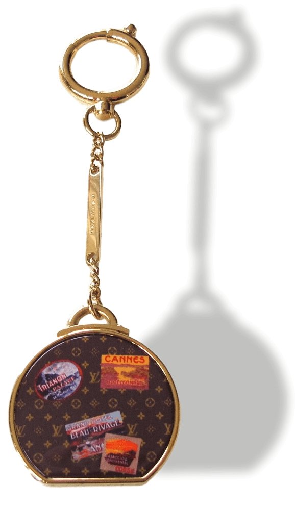 Louis Vuitton Micro Boite Chapeau with Mirror Bag Charm Key Holder Keyrings, NIB! - poupishop