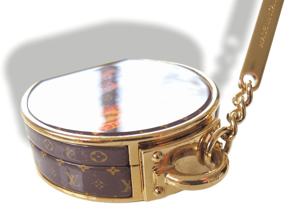 Louis Vuitton Micro Boite Chapeau with Mirror Bag Charm Key Holder Keyrings, NIB! - poupishop