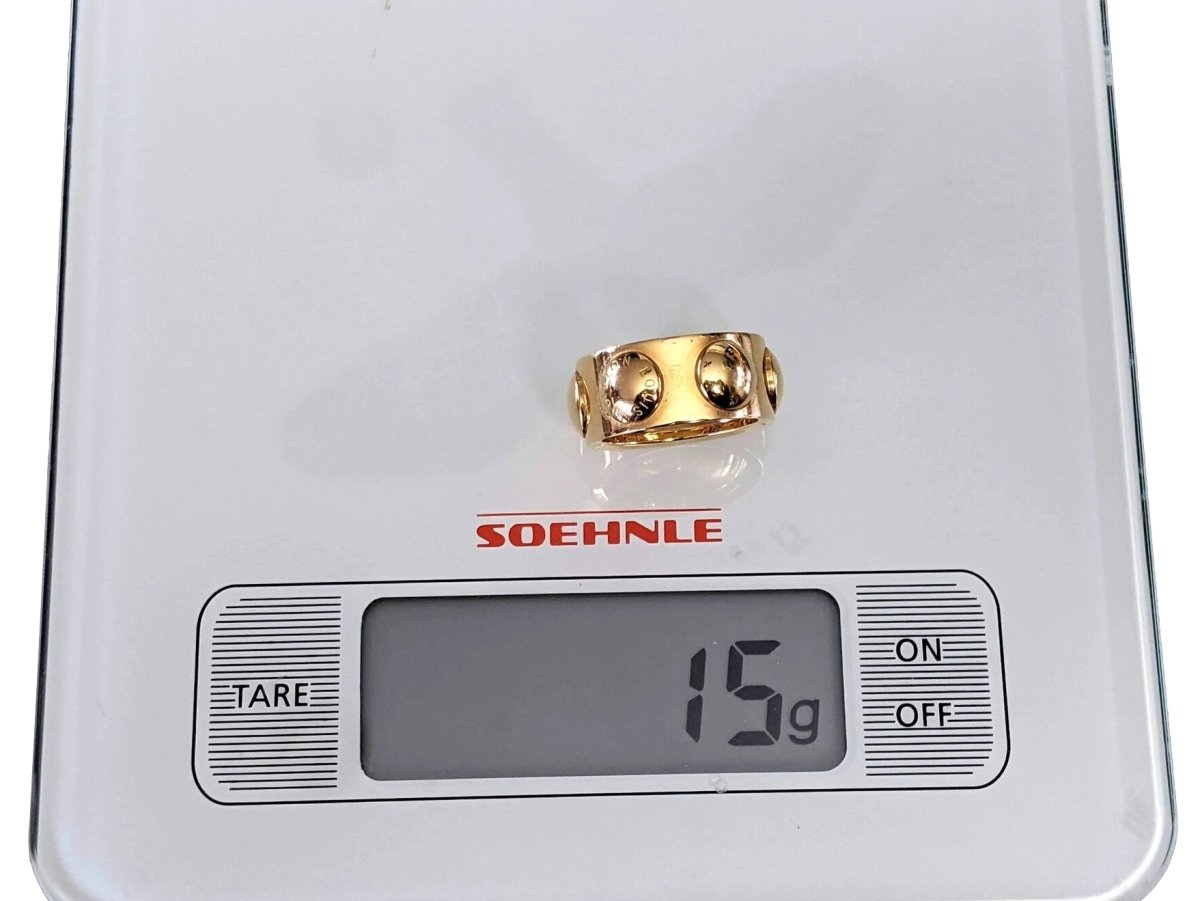 Louis Vuitton Unisex Yellow Gold 750 EMPREINTE GM Ring Sz 60, Superb! - poupishop