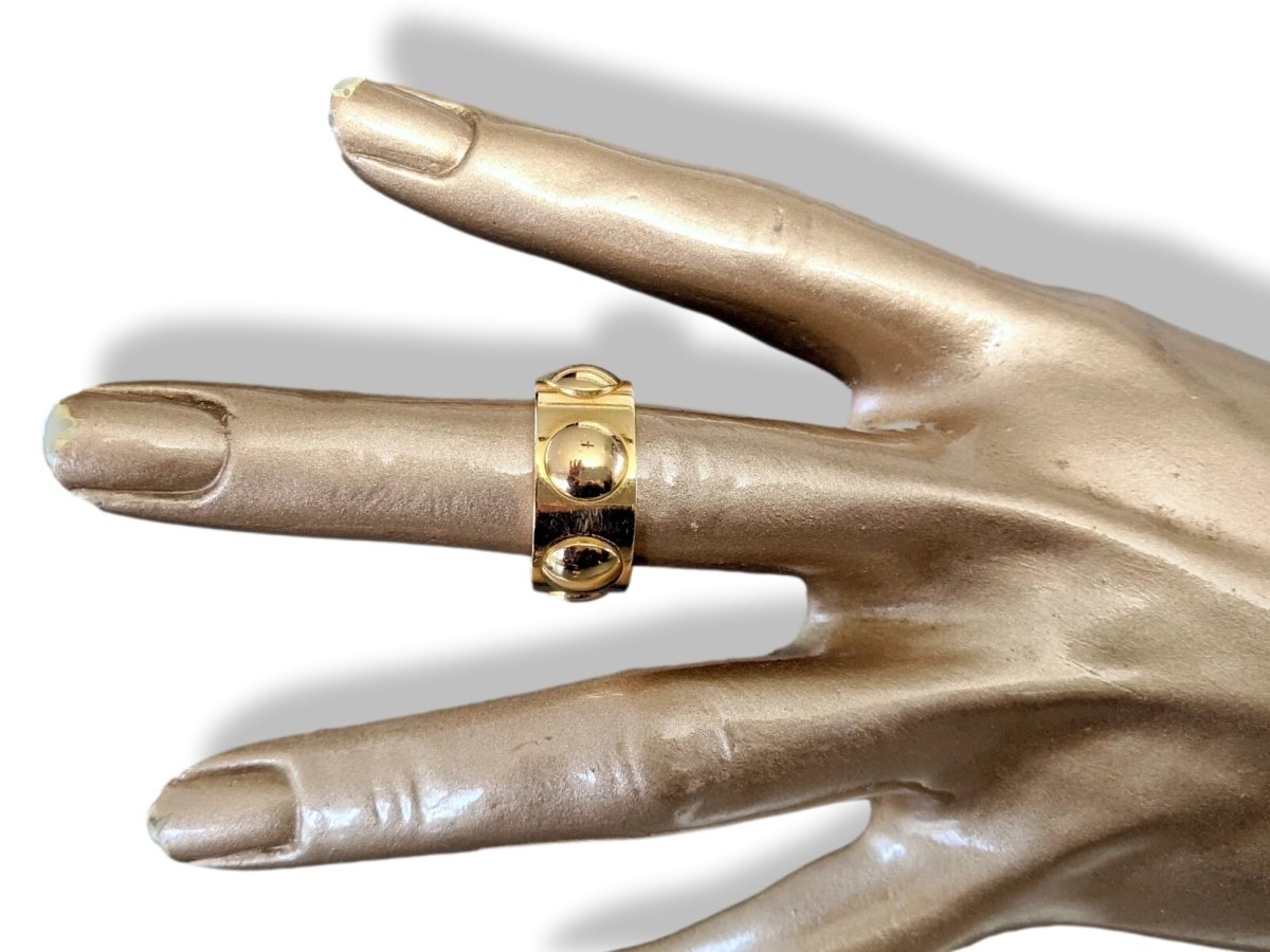Louis Vuitton Unisex Yellow Gold 750 EMPREINTE GM Ring Sz 60, Superb! - poupishop
