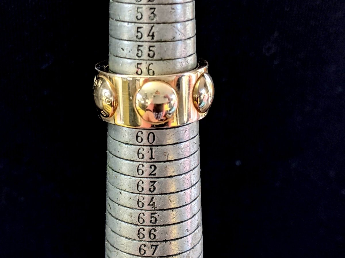 Louis Vuitton Unisex Yellow Gold 750 EMPREINTE GM Ring Sz 60, Superb! - poupishop