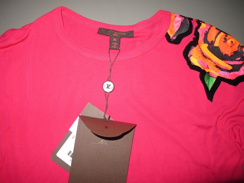 Louis Vuitton x Stephen Sprouse Graffiti Roses Mini Dress Sz36, NWT! - poupishop