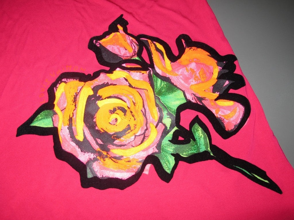 Louis Vuitton x Stephen Sprouse Graffiti Roses Mini Dress Sz36, NWT! - poupishop