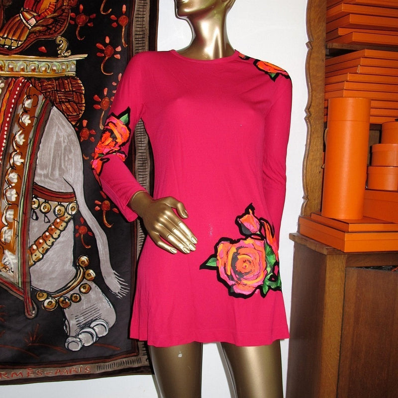 Louis Vuitton x Stephen Sprouse Jersey Dress with Flower Motif