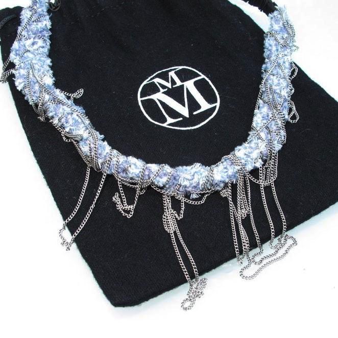 Maison Michel Bouclette Chains Hair Headband, SzL - poupishop