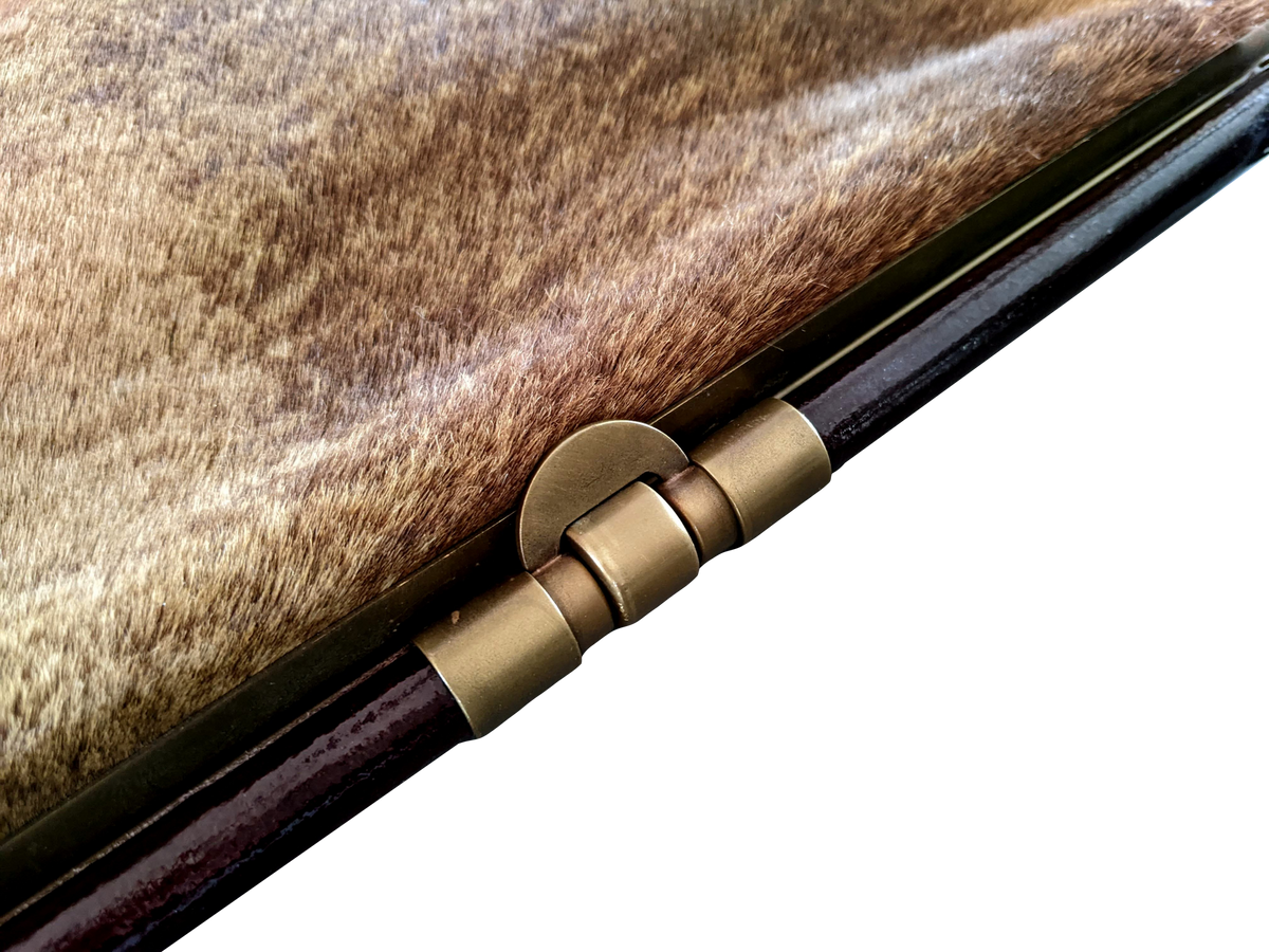 Marni Vintage Foal Fur/Patent Leather Old Malette Bag 36 cm