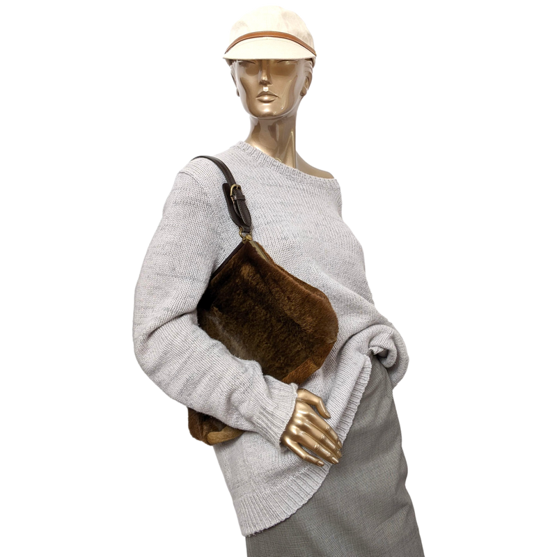 Marni Suede Shoulder Bag in Brown