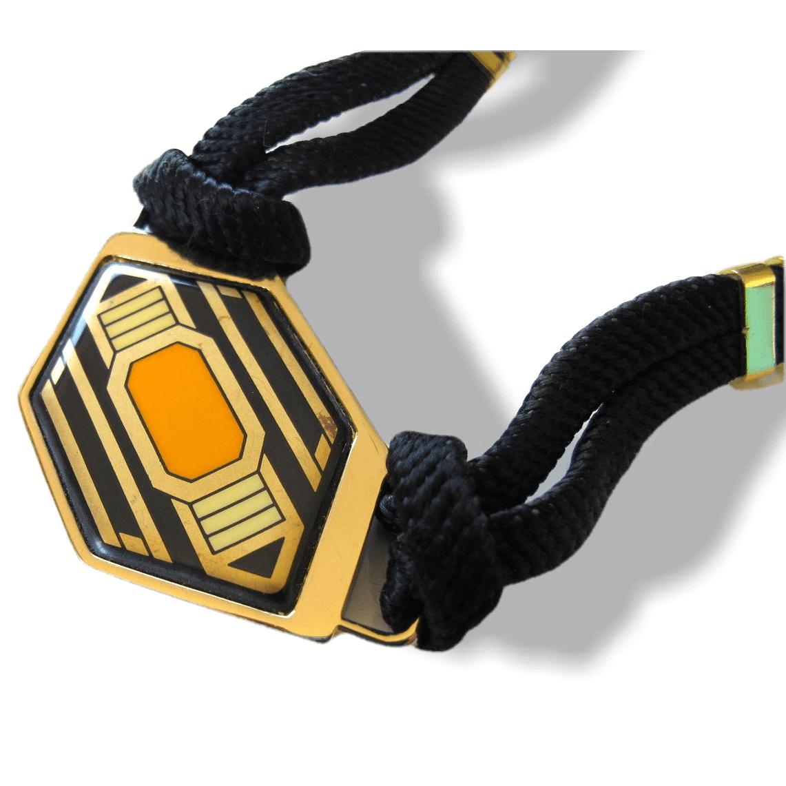 Michaela Frey Wien 1970s Modern Art Enamel Necklace Choker & Bangle Set, Box! - poupishop