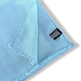 Patek Philippe 2020 Light Turquoise Woven Cashmere/Silk Huge Fringed Stole, BNIB! - poupishop