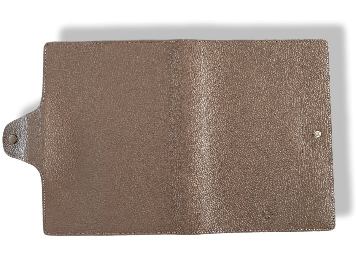 Patek Philippe [AC14] Etoupe/Fuchia Togo Calfskin "ULYSSE MM" NoteBook Cover with Refill, BNIB! - poupishop