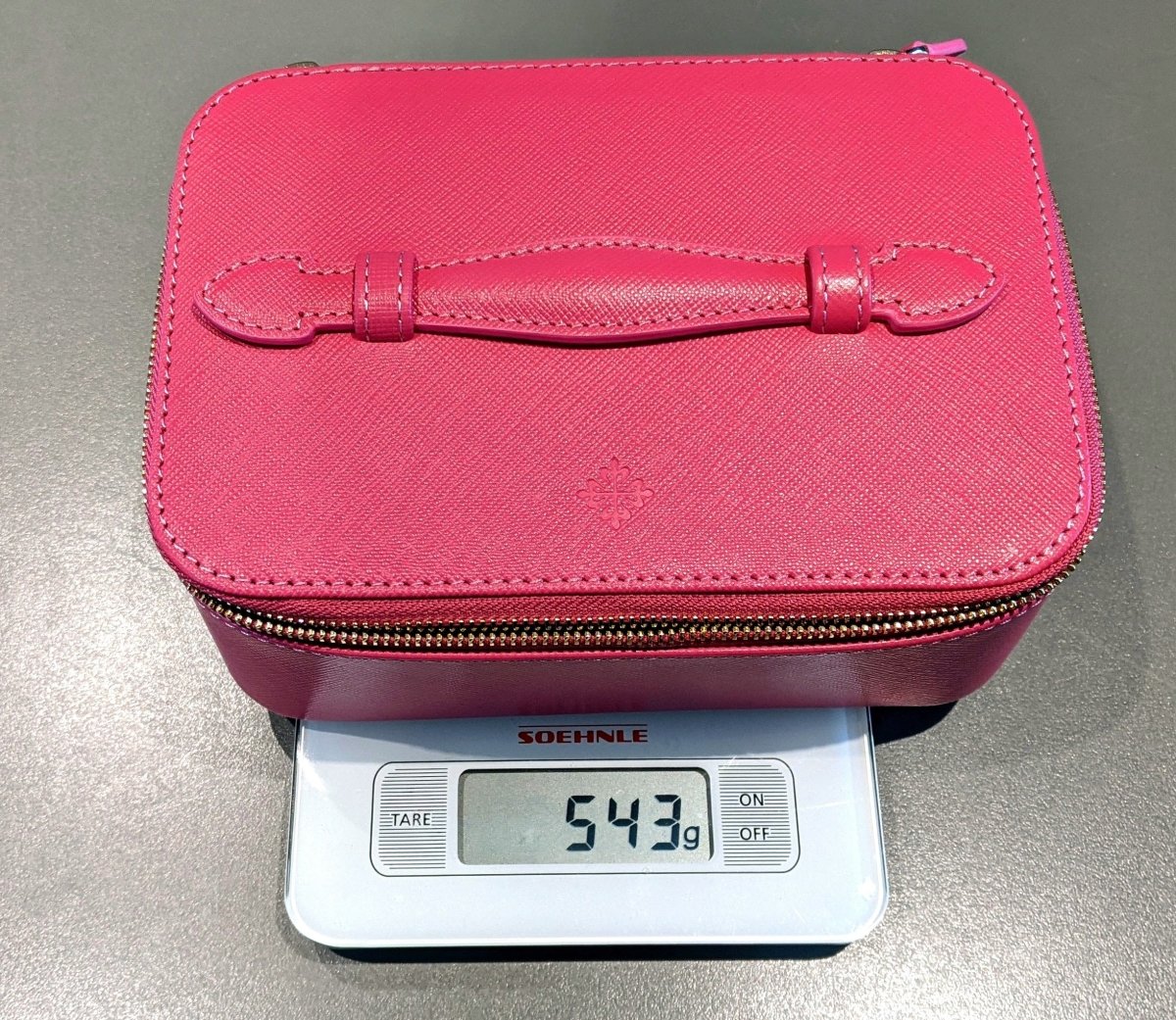 Patek Philippe Fuschsia Leather Jewelry Travel Box Case VIP, NIB! - poupishop