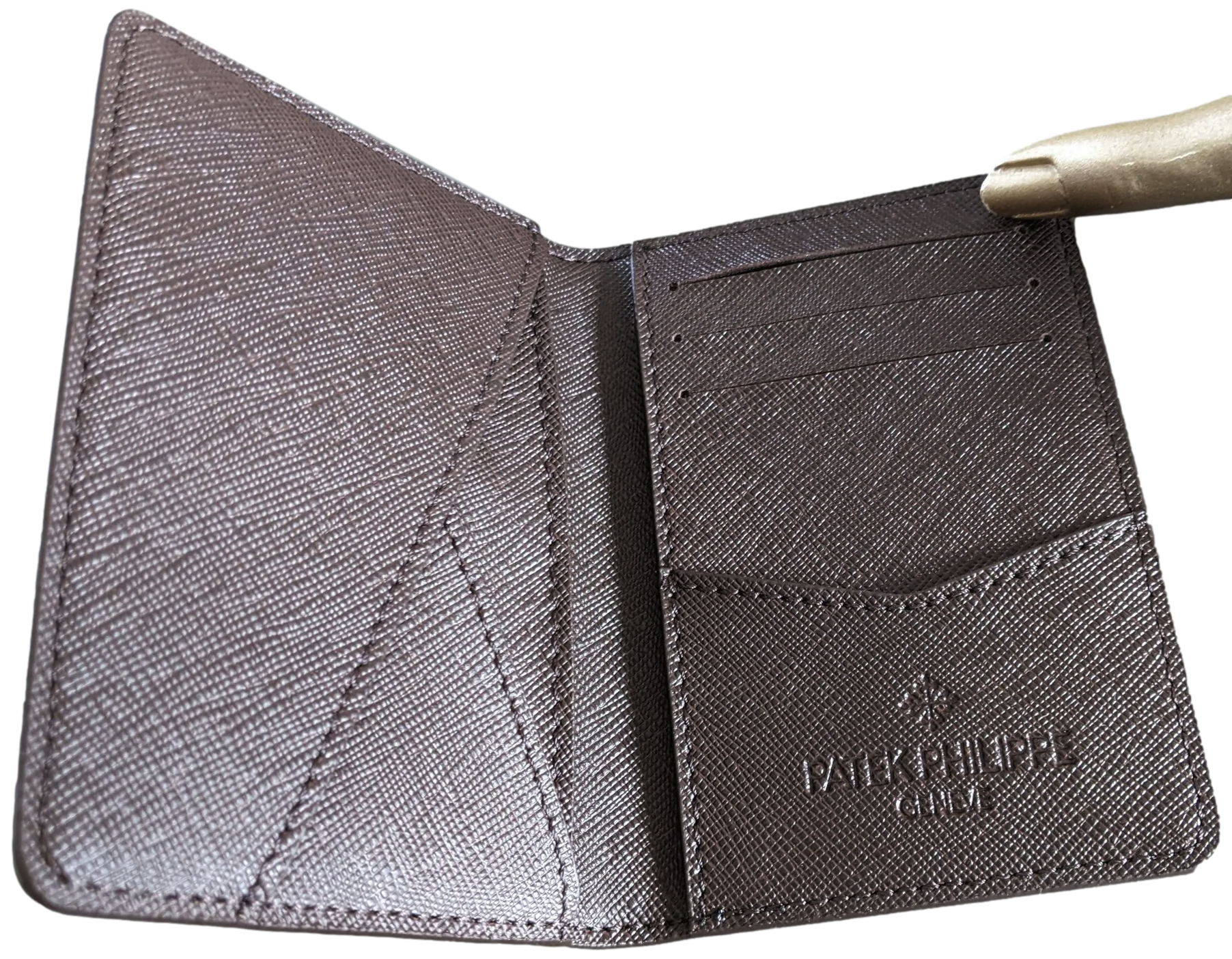 Patek Philippe Geneve [AC33] 2019/2020 Dark Brown Leather Card Holder