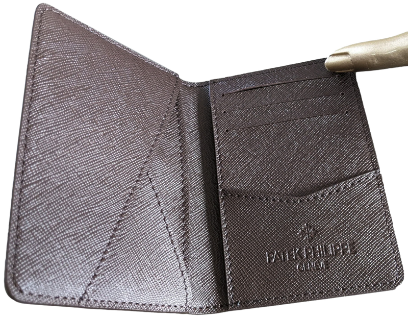 Patek Philippe Geneve [AC33] 2019/2020 Dark Brown Leather Card Holder